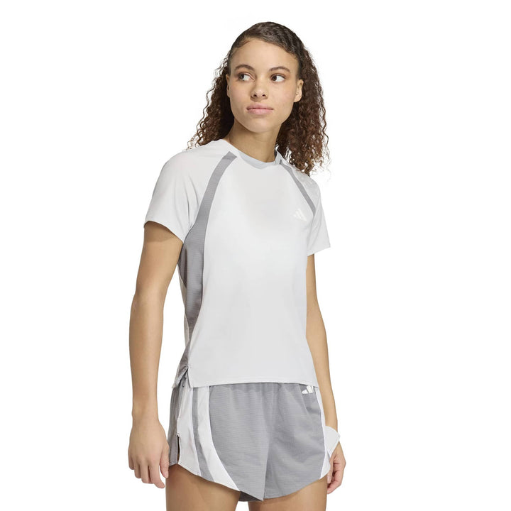 adidas Adizero A Tee W - greone/grethr