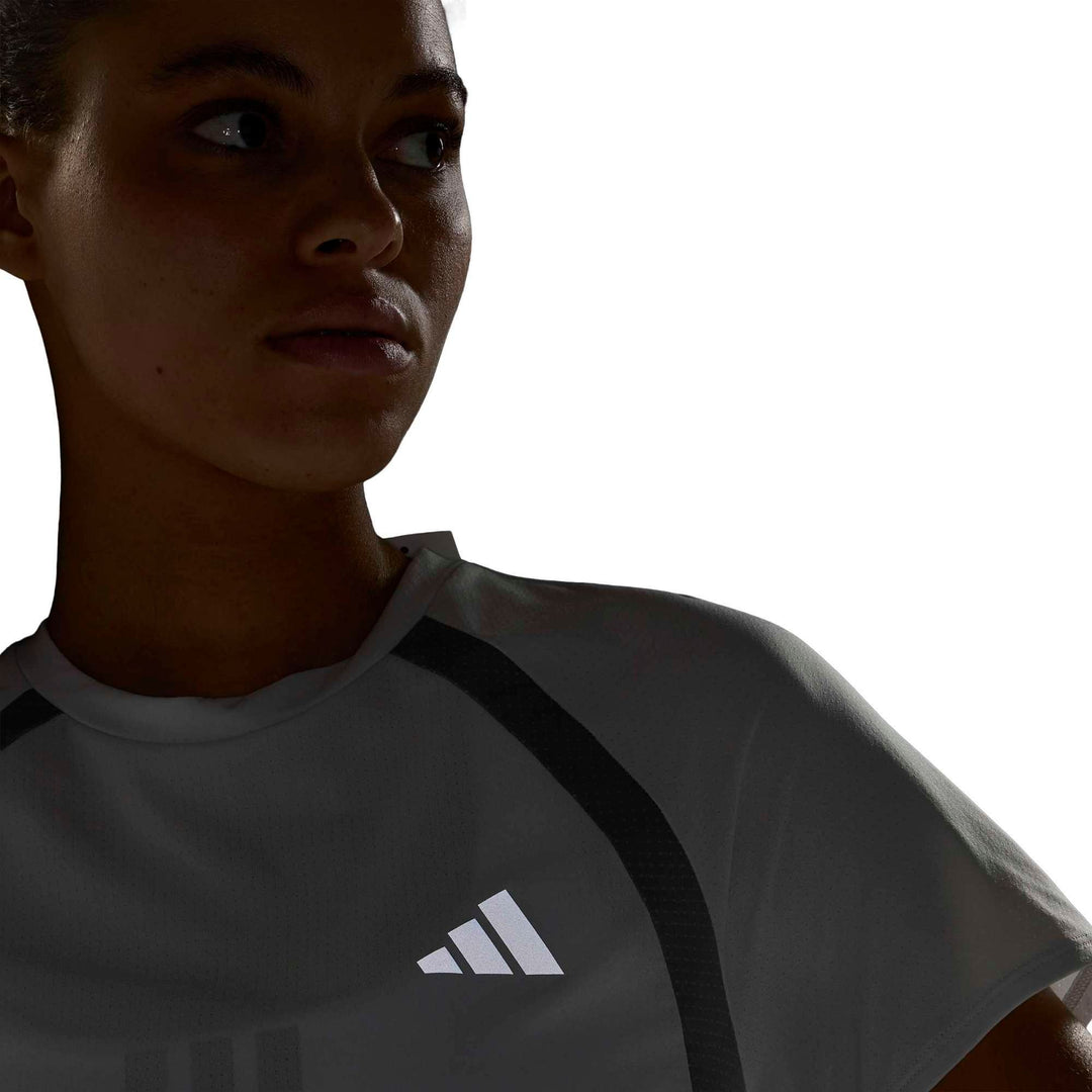 adidas Adizero A Tee W - greone/grethr