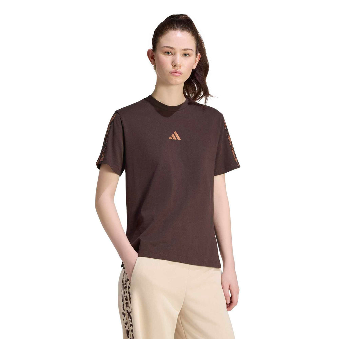 adidas W Aop 3S Sj Tee - auco/multco/prebrn