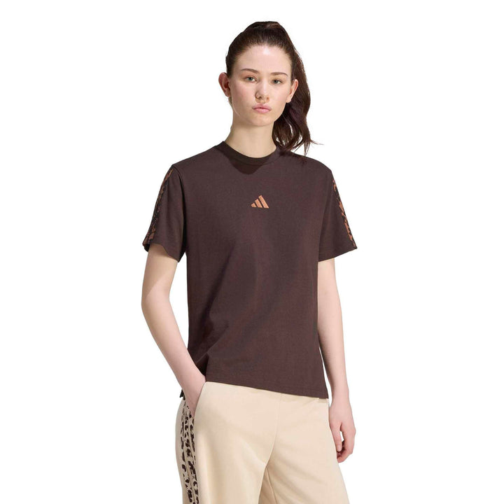 adidas W Aop 3S Sj Tee - auco/multco/prebrn