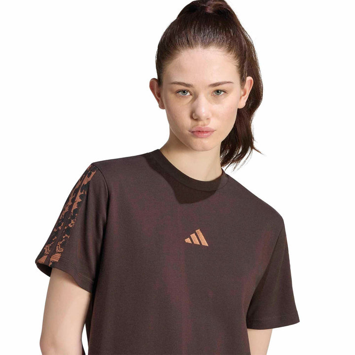 adidas W Aop 3S Sj Tee - auco/multco/prebrn