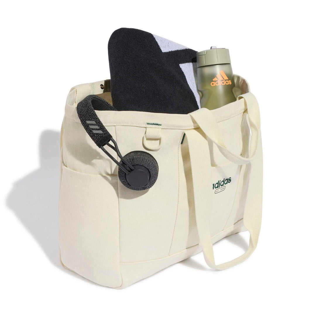 adidas Lin Canvas Tote - ivory/cgreen