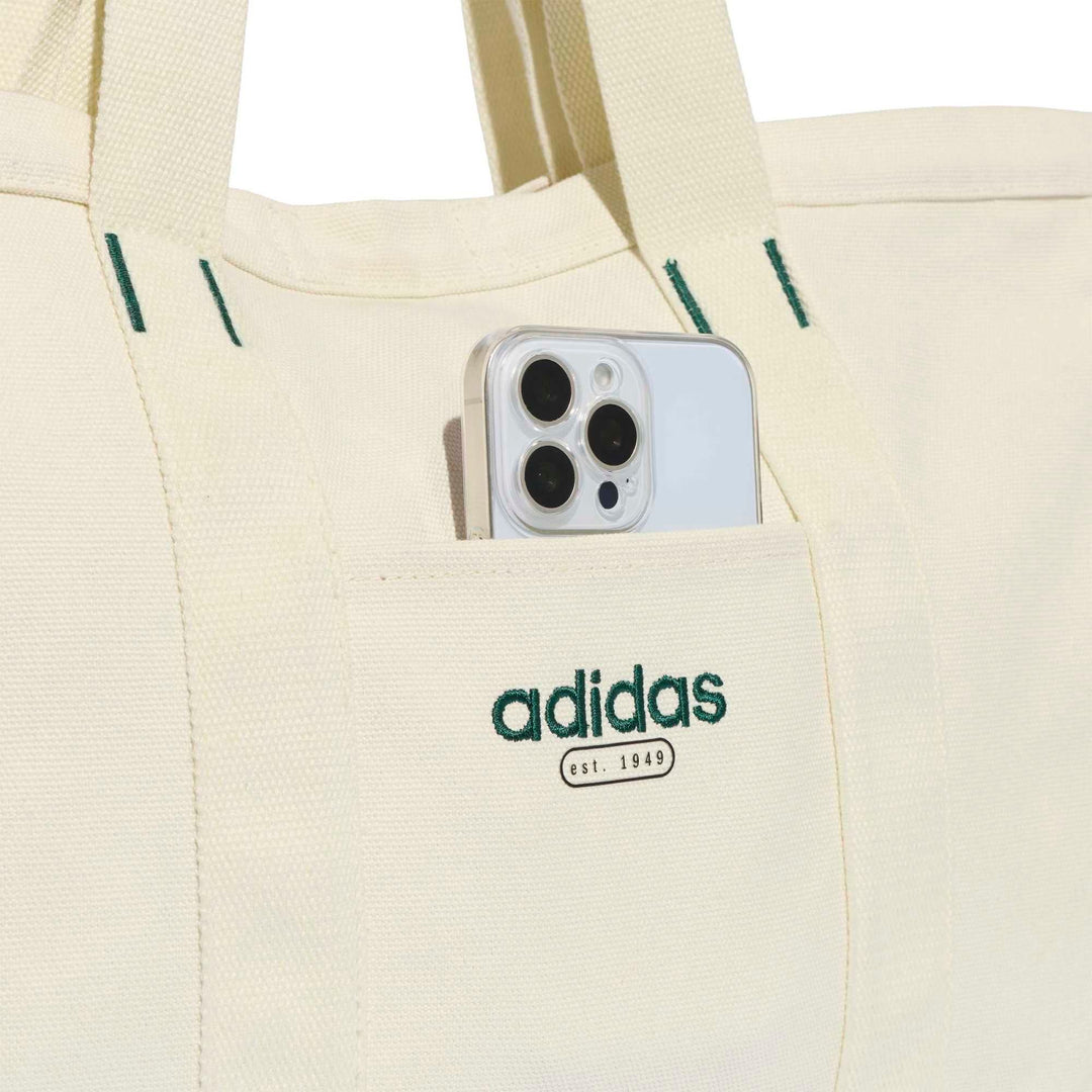 adidas Lin Canvas Tote - ivory/cgreen