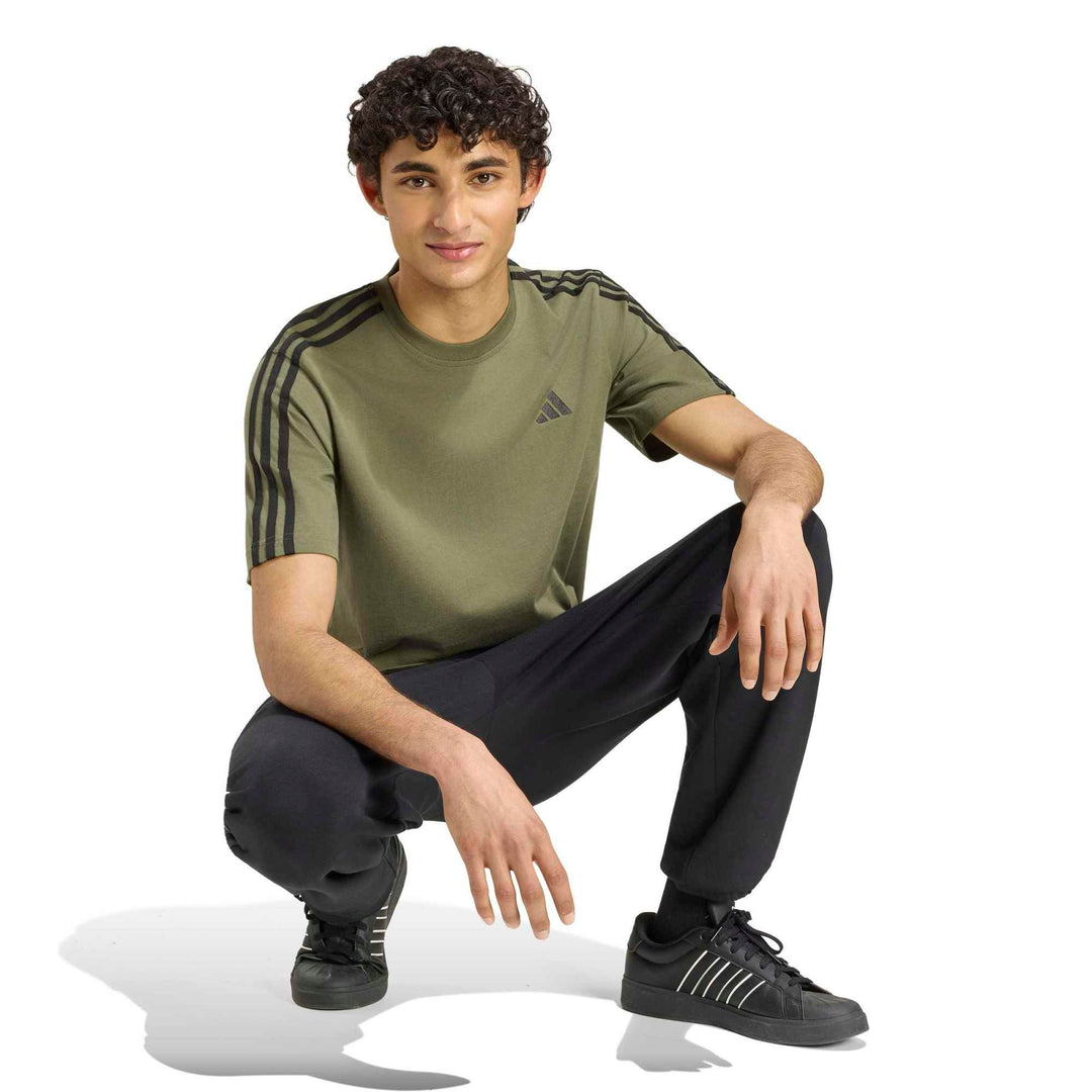 adidas M 3S Sj Lc T - olifou/black