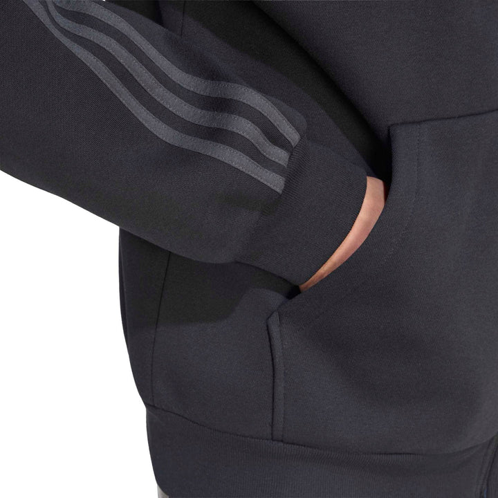 adidas M 3S Fl Fz Hd - black/carbon