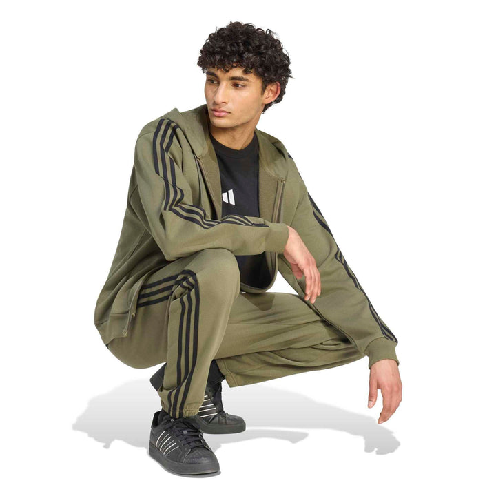 adidas M 3S Fl Fz Hd - olifou/black
