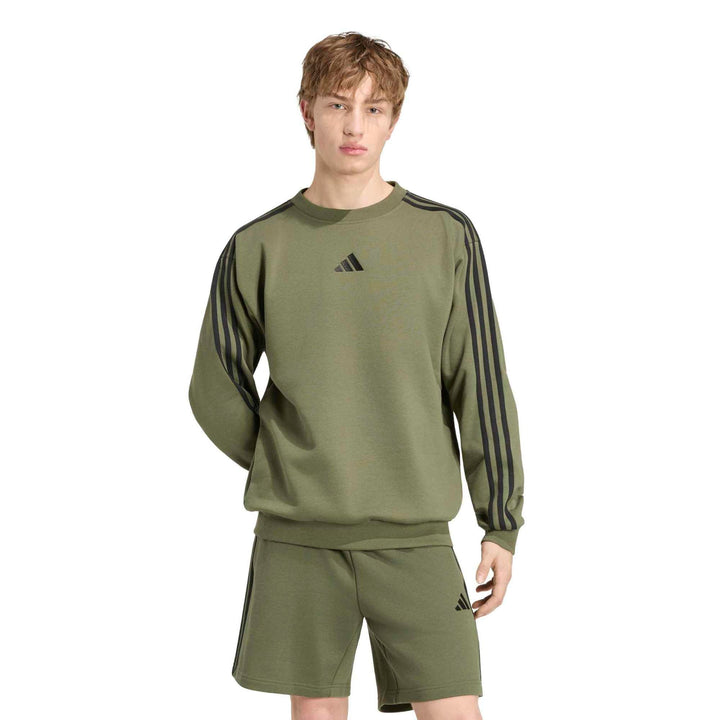 adidas M 3S Fl Swt - olifou/black