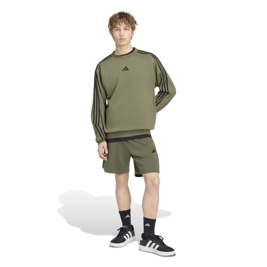 adidas M 3S Fl Swt - olifou/black