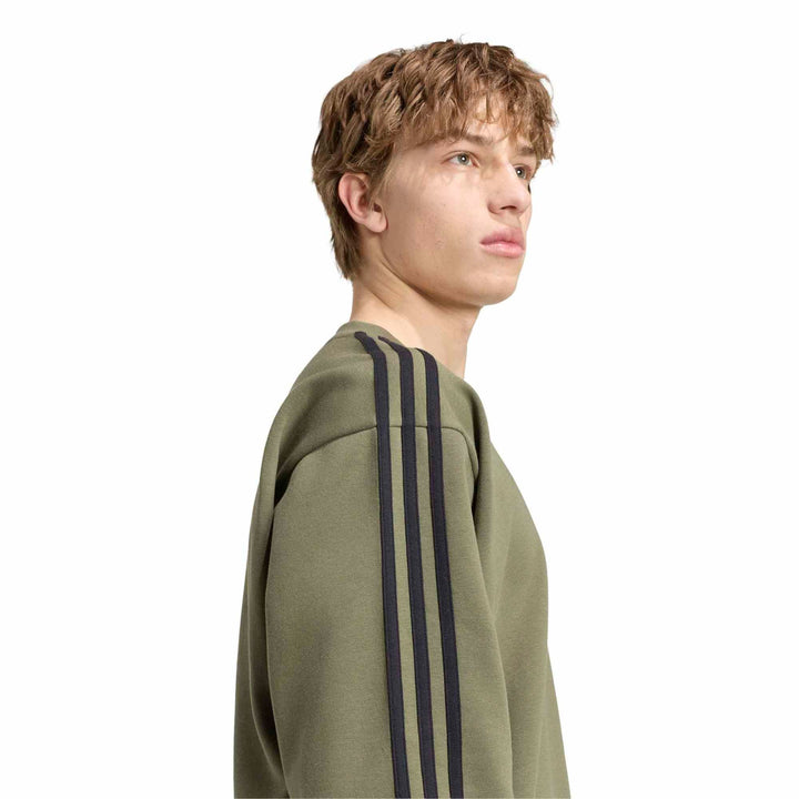adidas M 3S Fl Swt - olifou/black