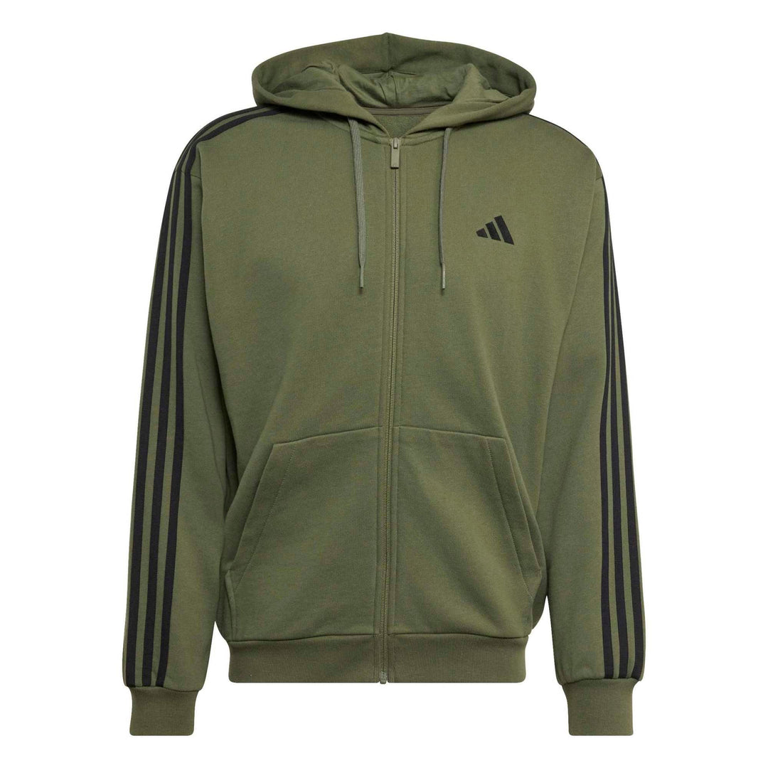 adidas M 3S Ft Fz Hd - olifou/black