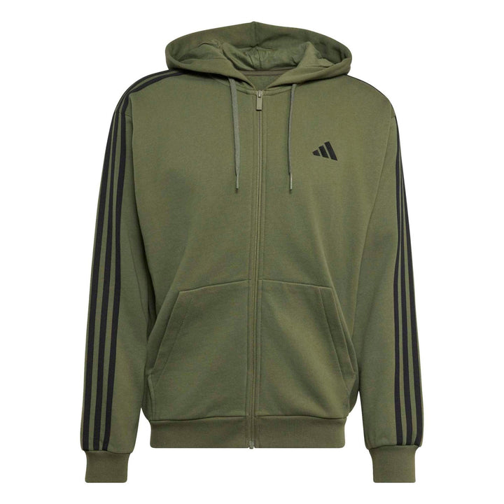 adidas M 3S Ft Fz Hd - olifou/black