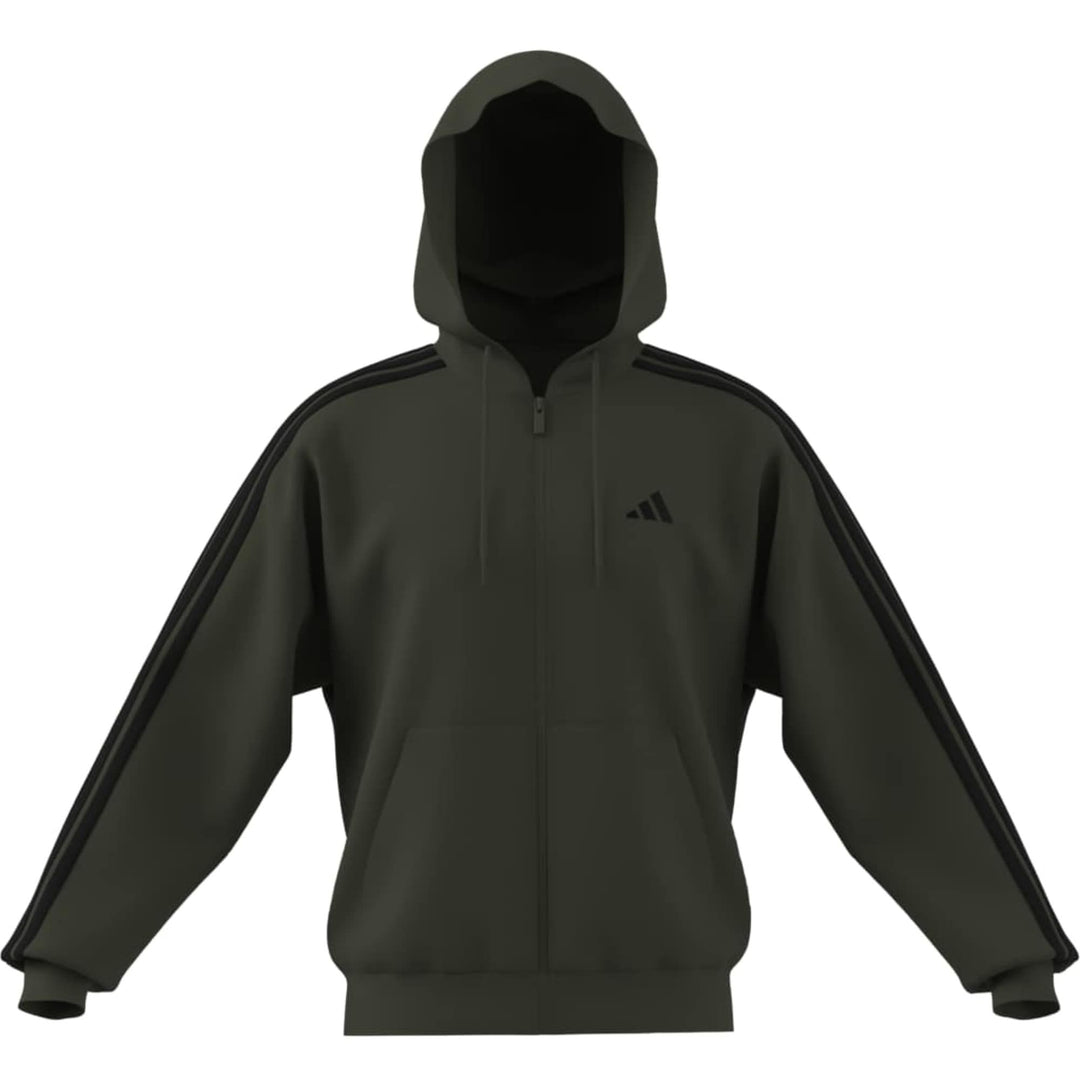 adidas M 3S Ft Fz Hd - olifou/black