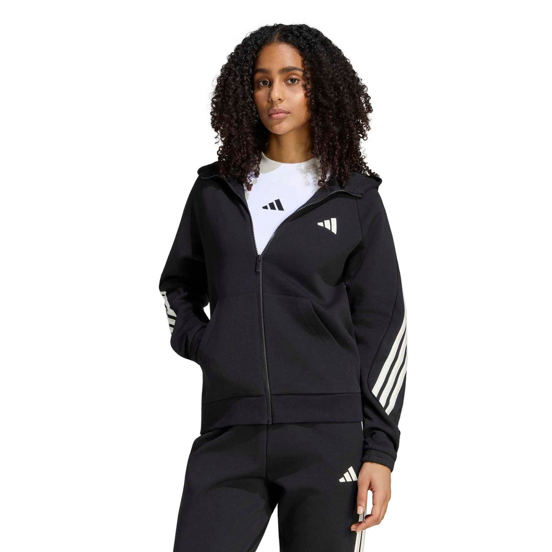 adidas W Sta 3S Fz Hd - black