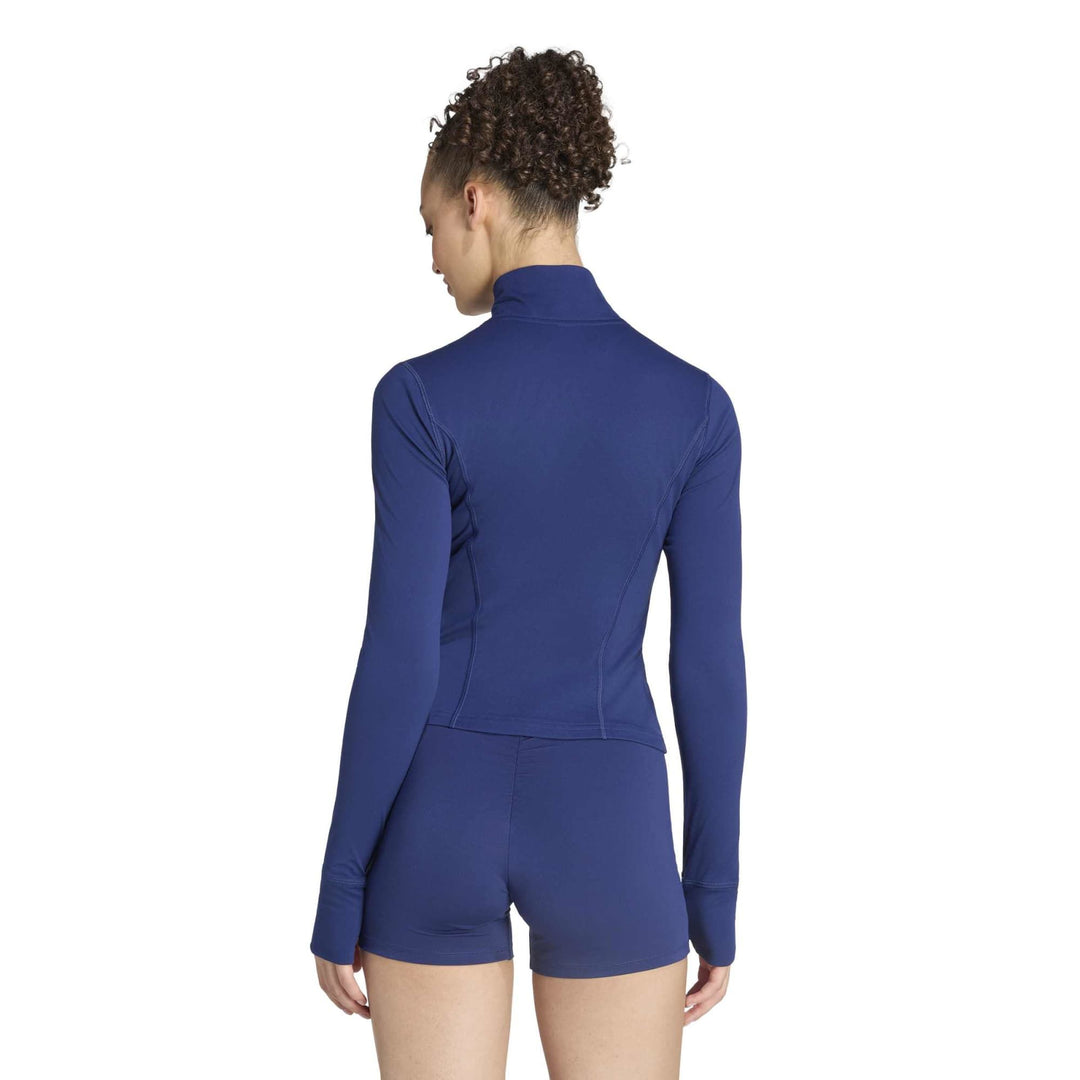adidas W 3Ss Zip T Jacke - dkblue