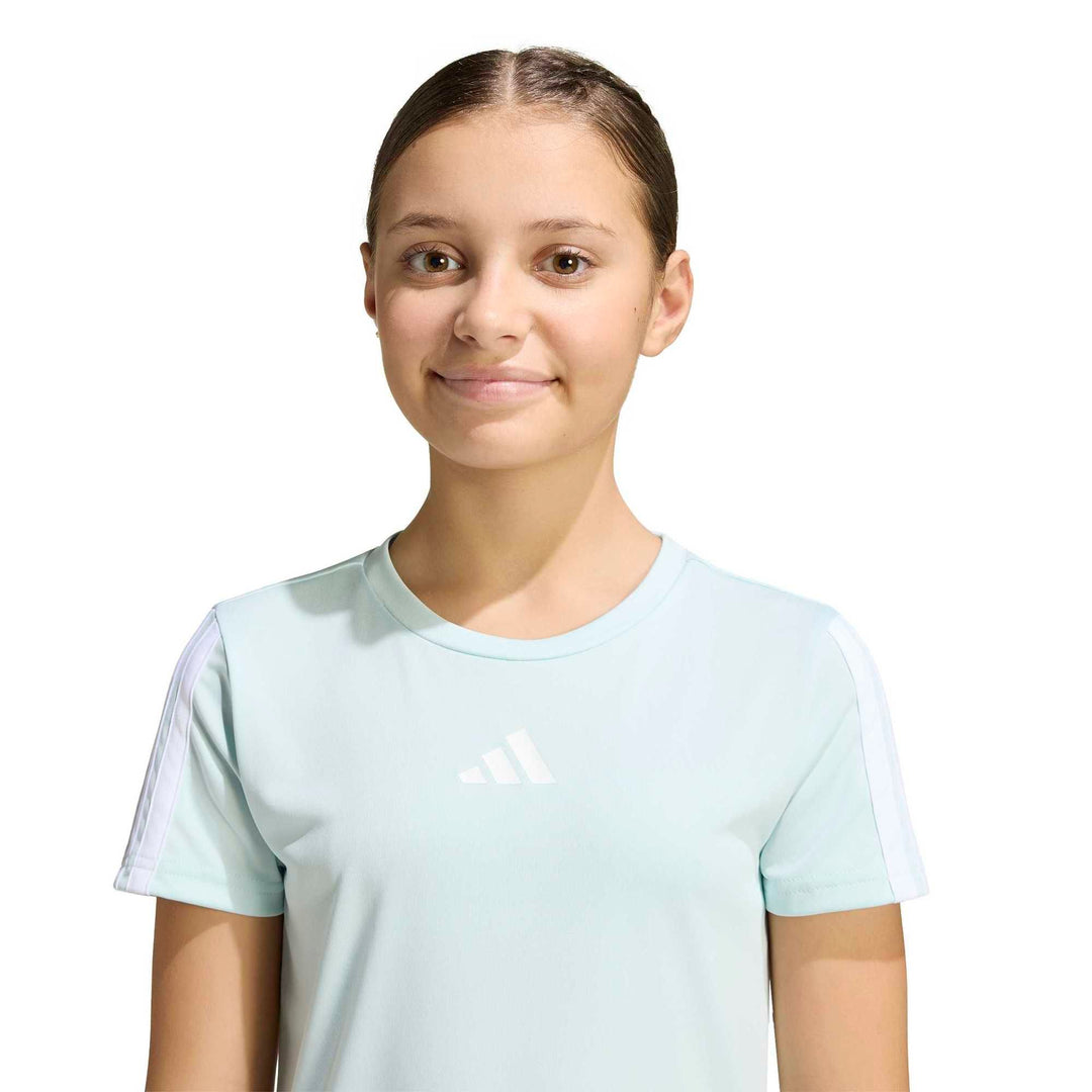 adidas Jg Tr-Es 3S Tee - halmin/white