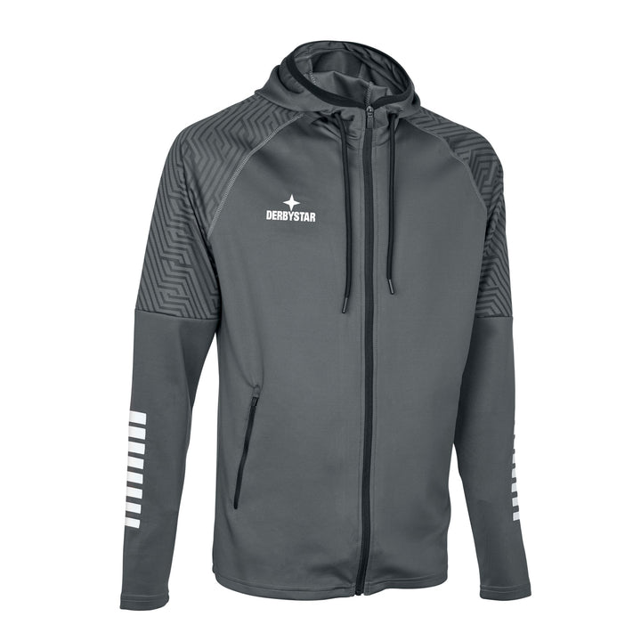 Derbystar Primo Kapuzenjacke V24 - grau weiss