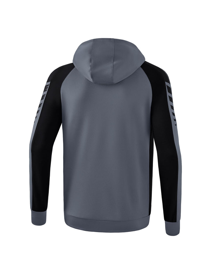 Erima Six Wings Training Jacket With Hood - slate grey/black