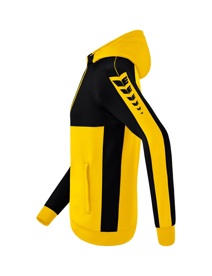Erima Six Wings Training Jacket With Hood - yellow/black