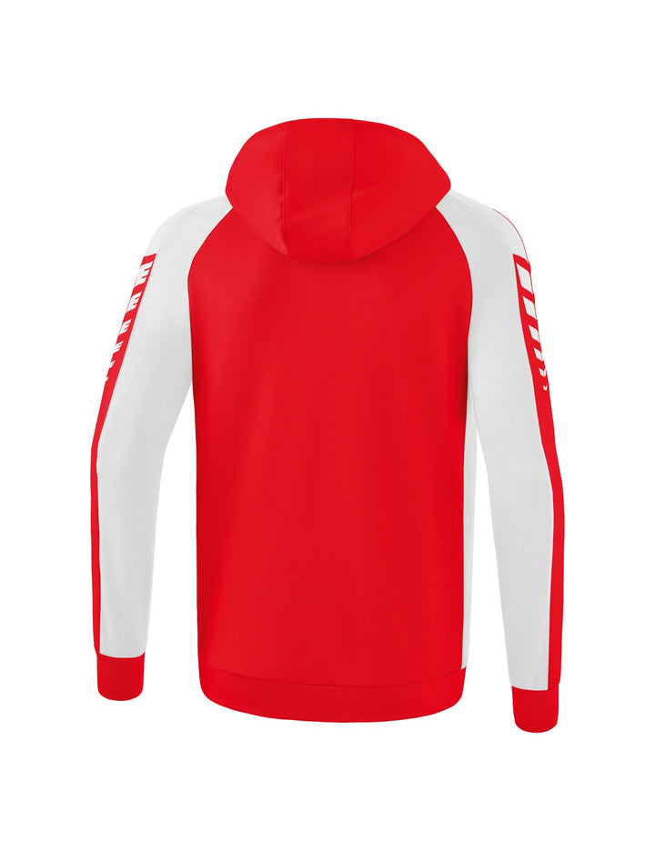 Erima Six Wings Training Jacket With Hood - red/white