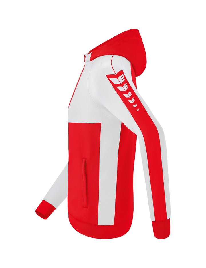 Erima Six Wings Training Jacket With Hood - red/white