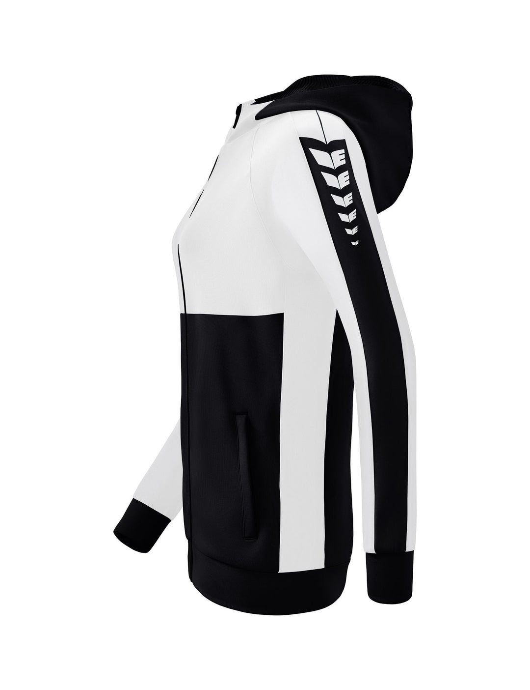 Erima Six Wings Training Jacket With Hood - black/white