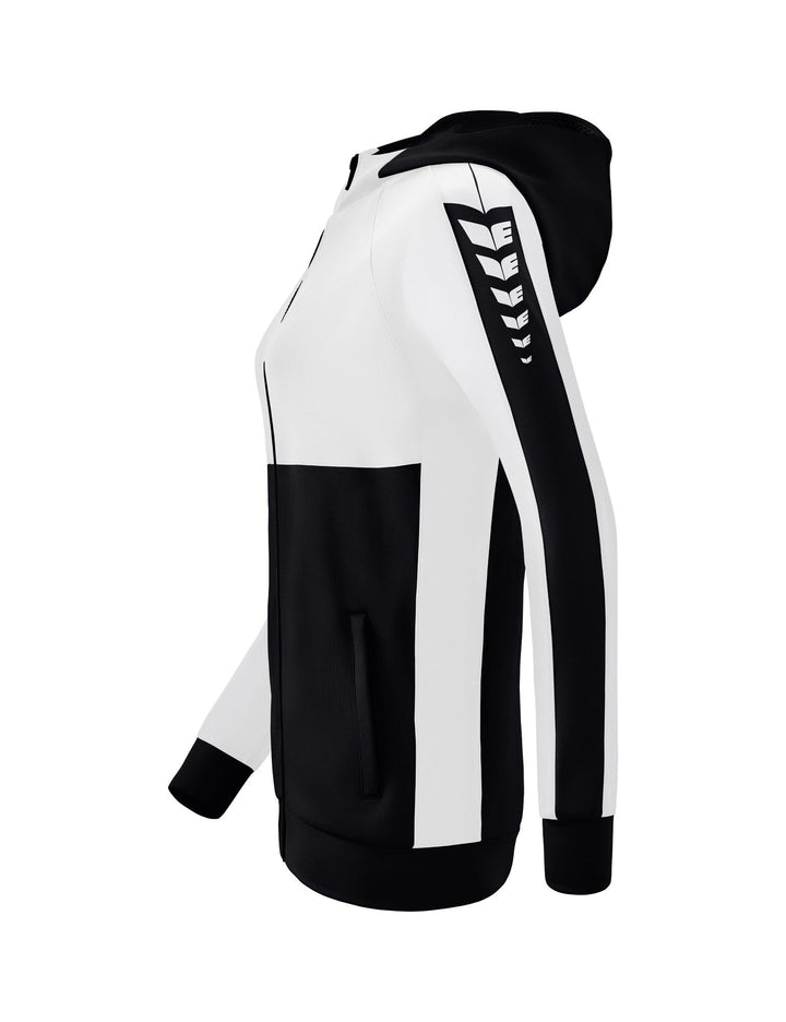 Erima Six Wings Training Jacket With Hood - black/white