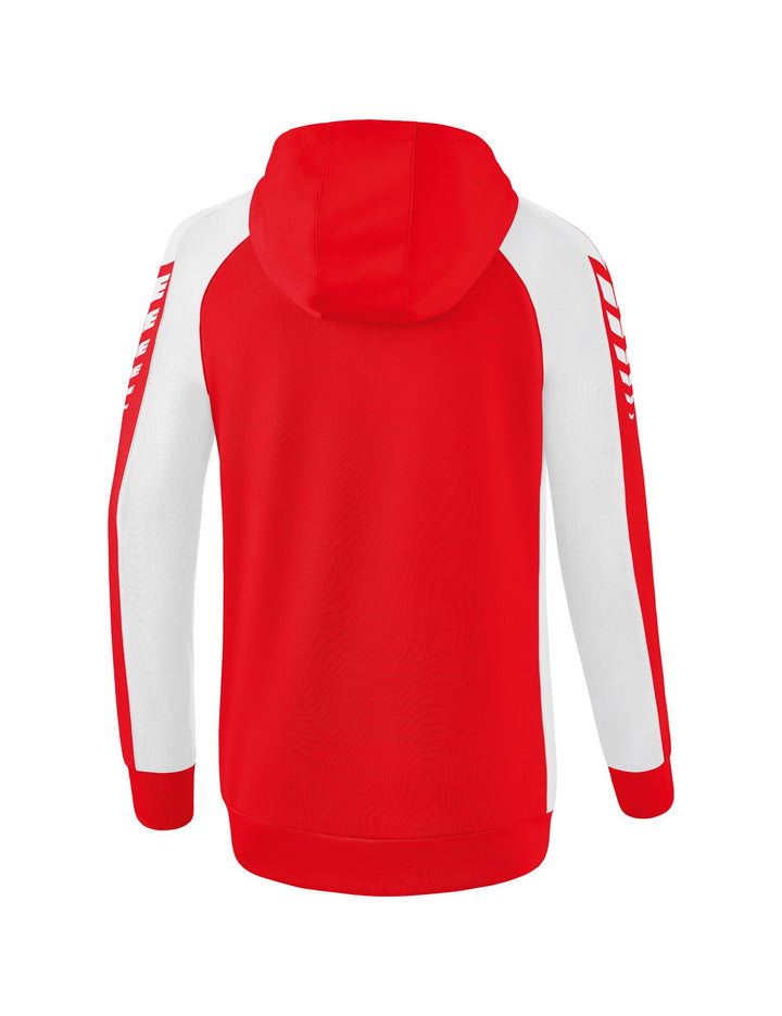 Erima Six Wings Training Jacket With Hood - red/white
