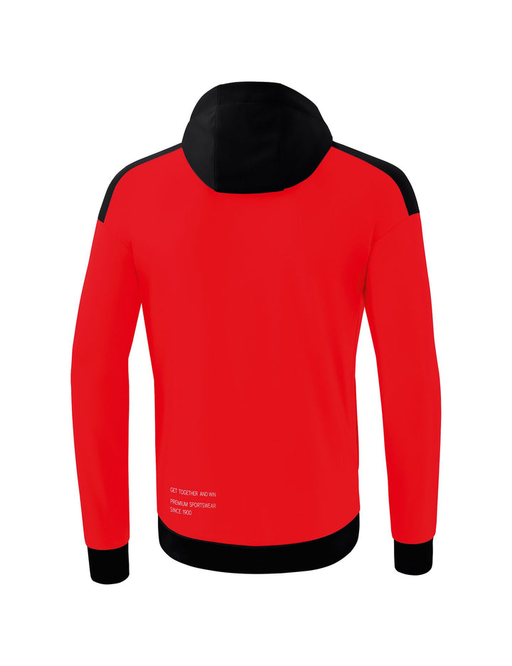 Erima Change Training Jacket With Hood - red/black/white