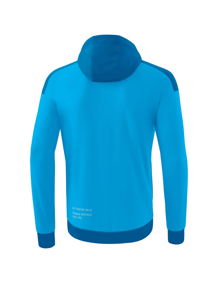 Erima Change Training Jacket With Hood - curacao/mykonos/white