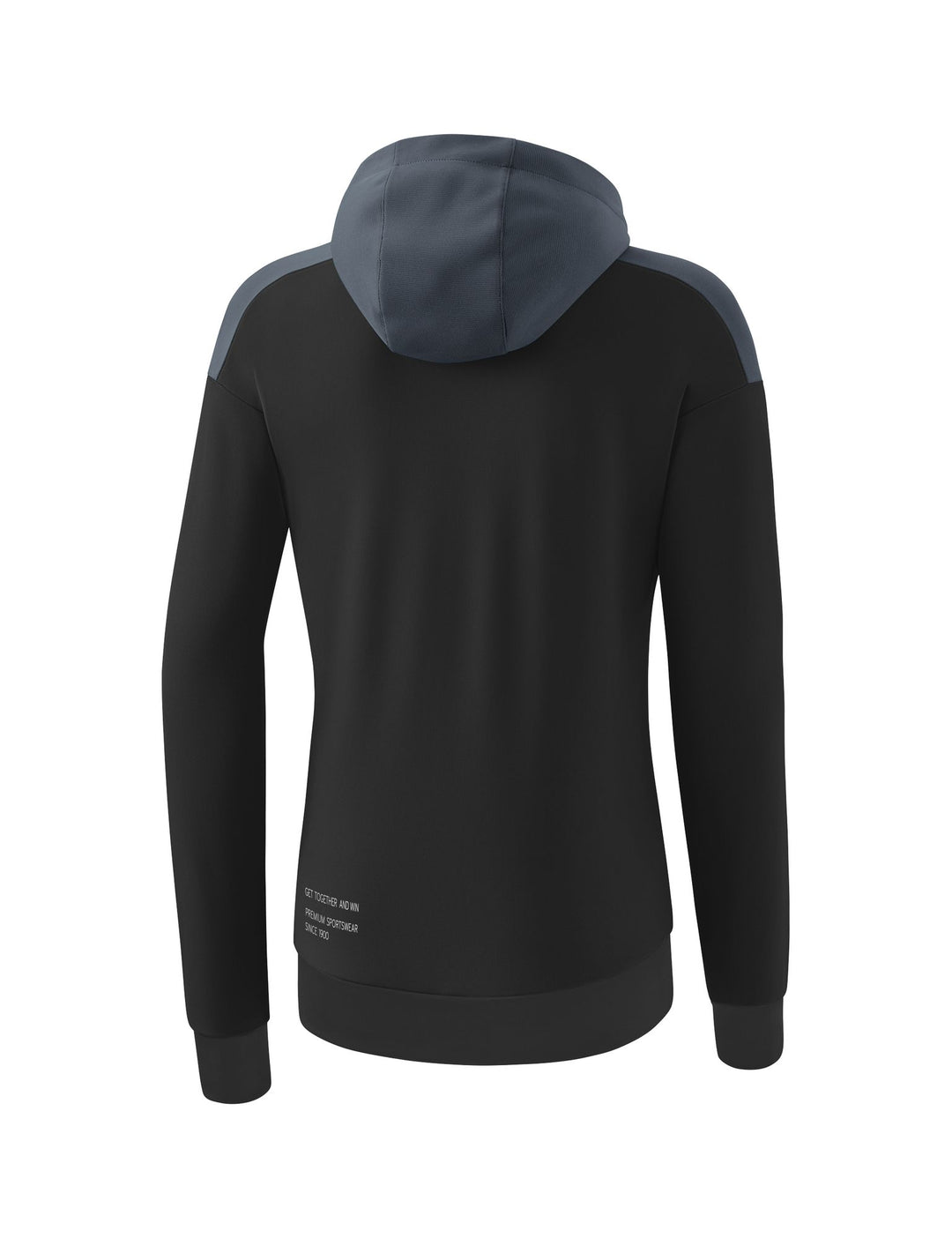 Erima Change Training Jacket With Hood - black grey/slate grey/white