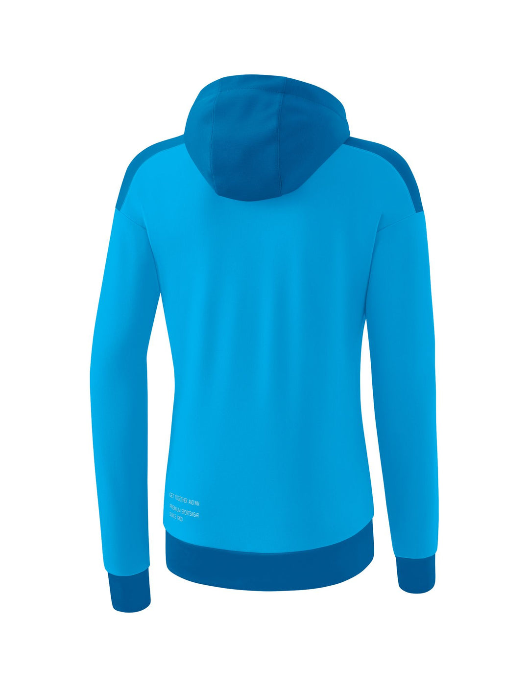 Erima Change Training Jacket With Hood - curacao/mykonos/white