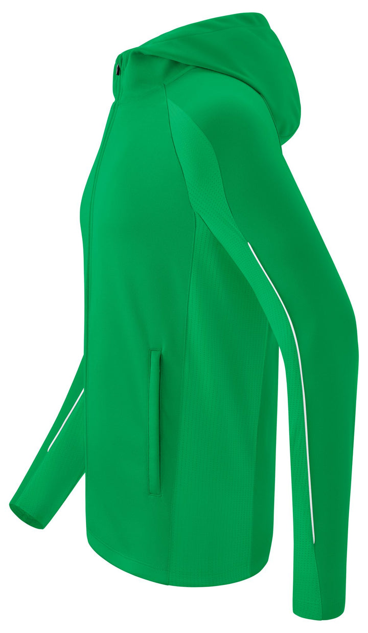 Erima LIGA STAR training jacket with hood - smaragd/white