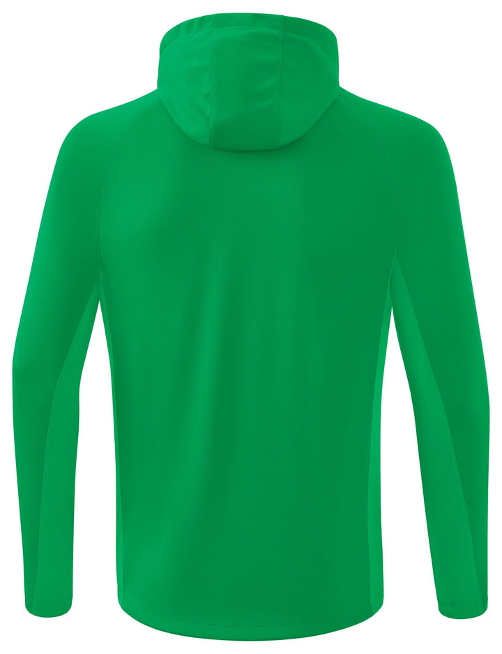 Erima LIGA STAR training jacket with hood - smaragd/white