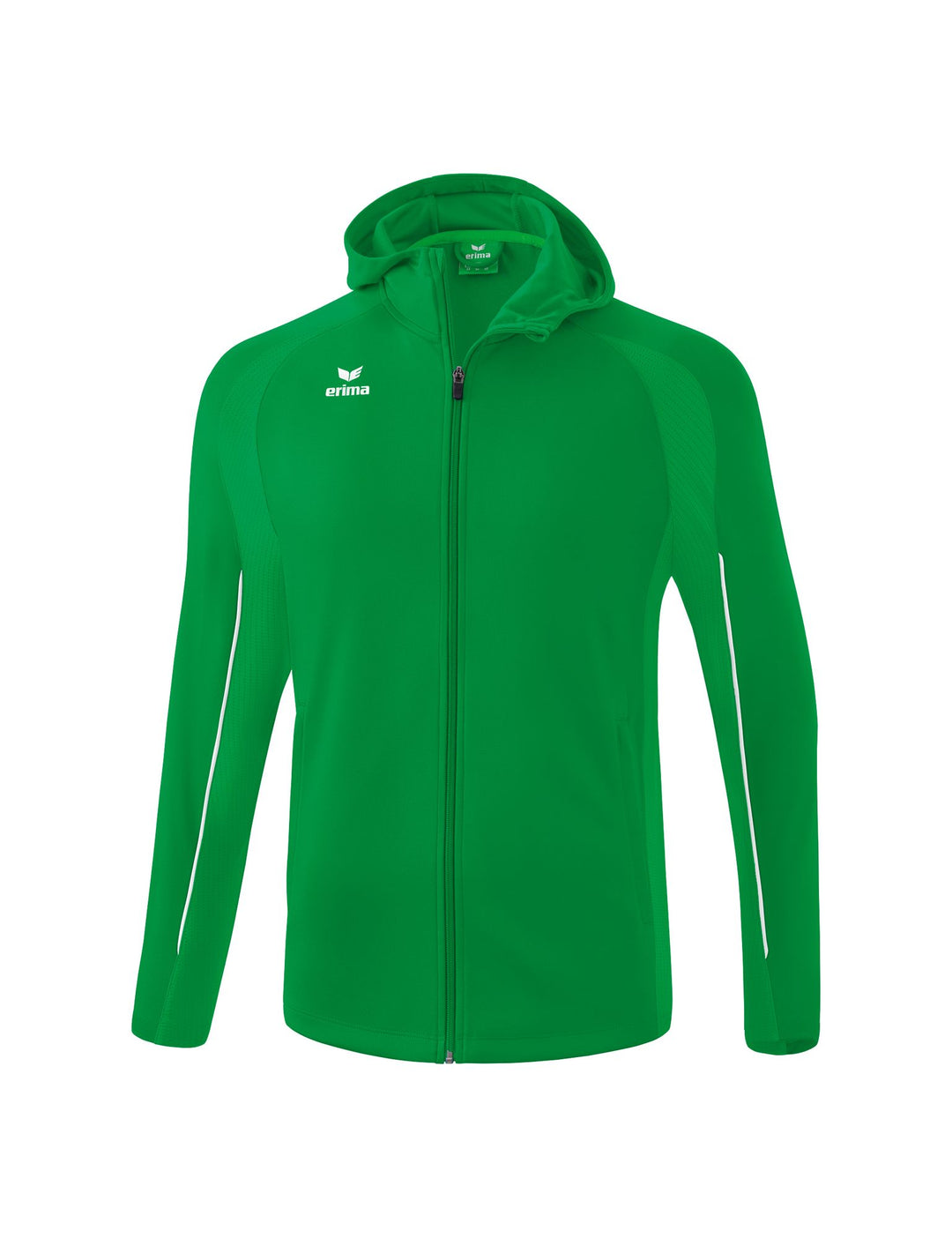 Erima Liga Star Training Jacket With Hood - smaragd/white