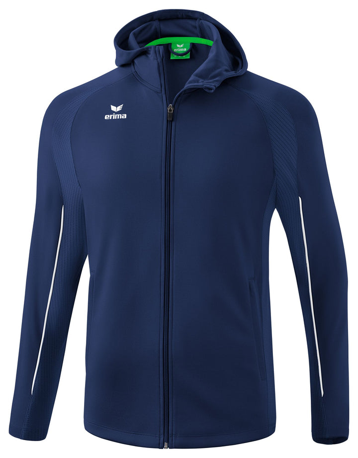 Erima LIGA STAR training jacket with hood - new navy/white