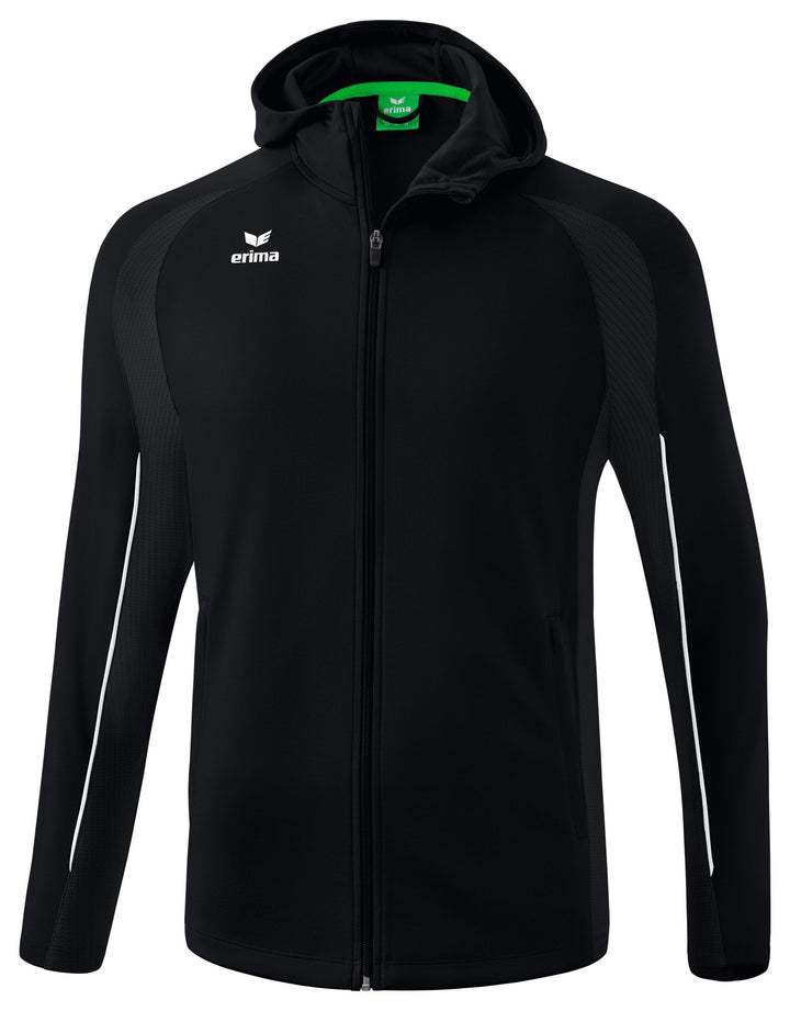 Erima LIGA STAR training jacket with hood - black/white