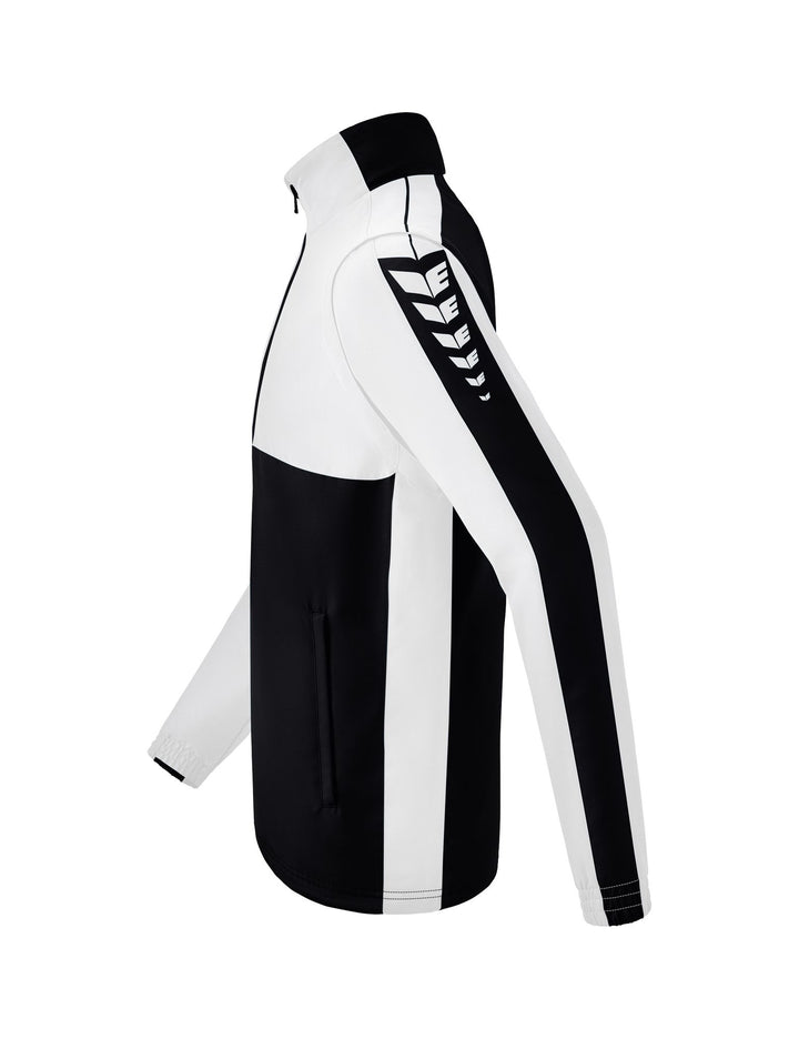 Erima Six Wings Jacket With Removable Sle - black/white