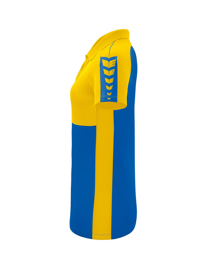 Erima Six Wings Poloshirt Function - new royal/yellow