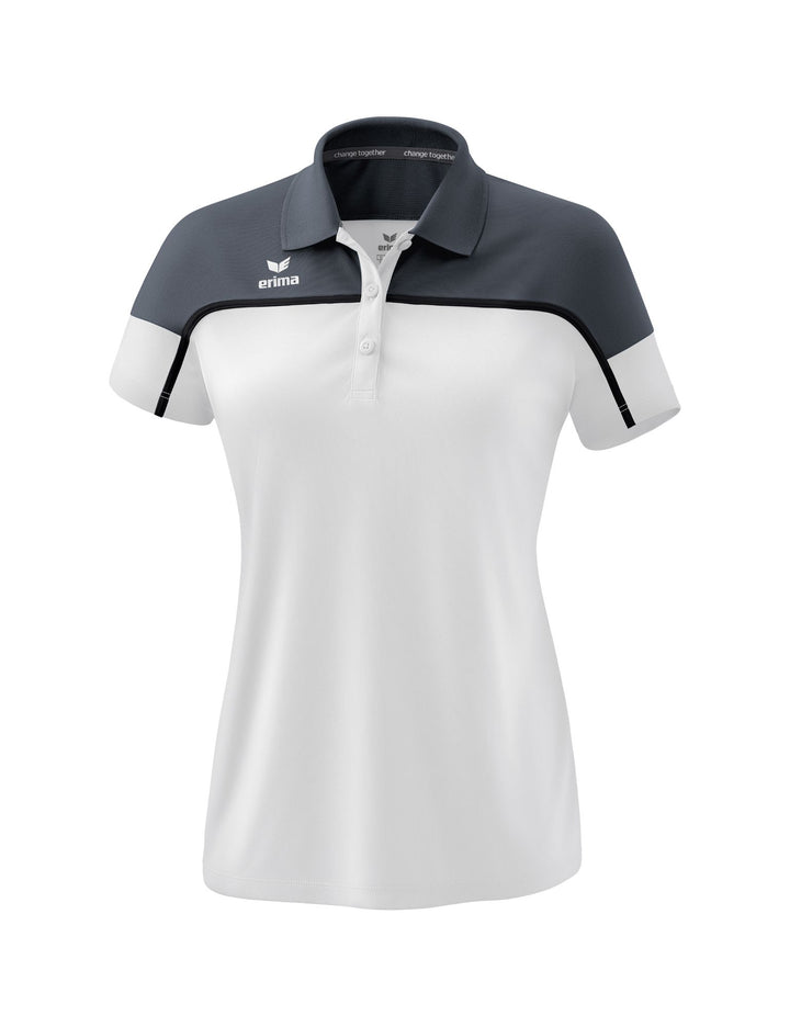 Erima Change Poloshirt Function - white/slate grey/black