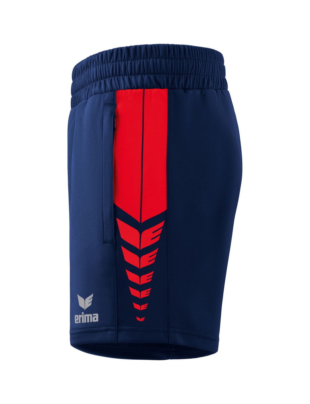 Erima Six Wings Shorts Without Inner Slip - new navy/red