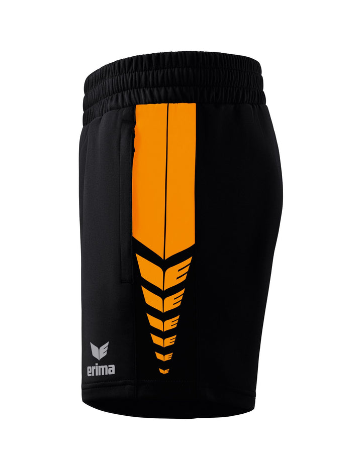 Erima Six Wings Shorts Without Inner Slip - black/new orange