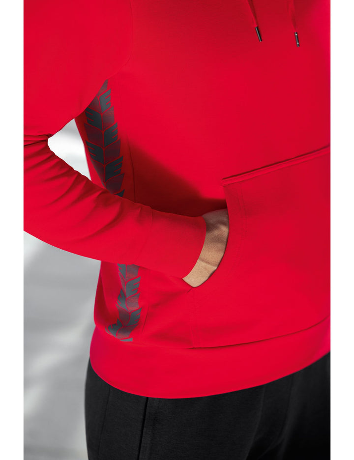 Erima Essential Team Hoody - red/slate grey