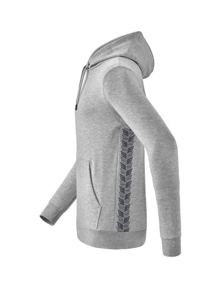 Erima Essential Team Hoody - light greymelange/slate grey