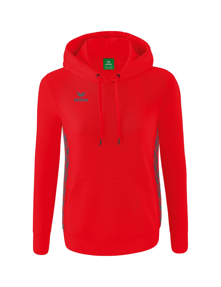 Erima Essential Team Hoody - red/slate grey