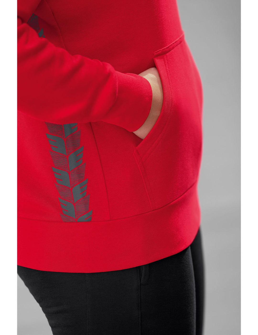 Erima Essential Team Hoody - red/slate grey
