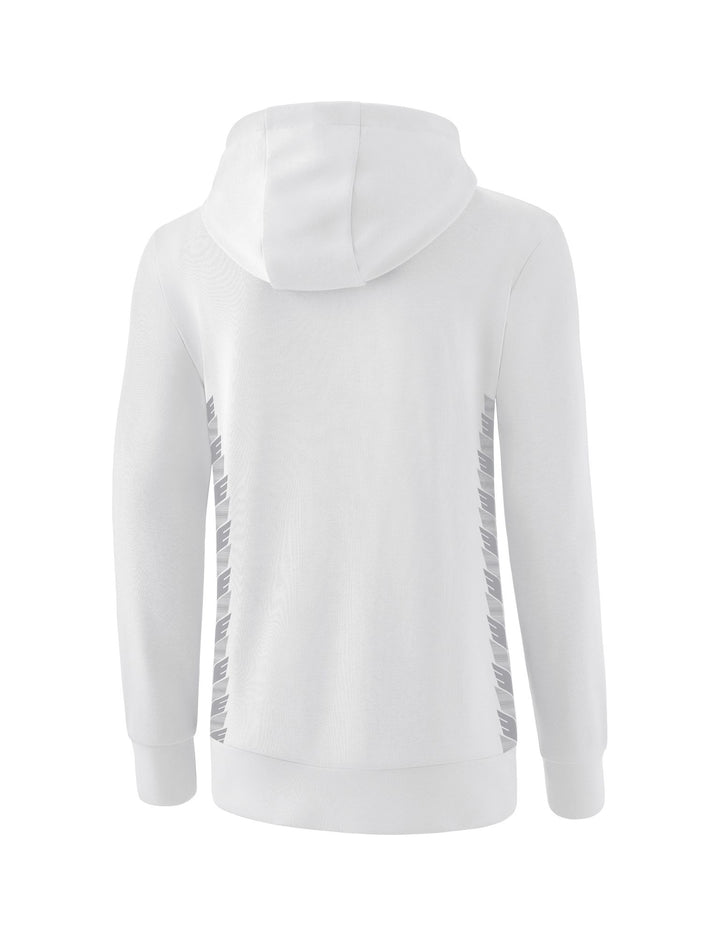 Erima Essential Team Hoody - white/monument grey