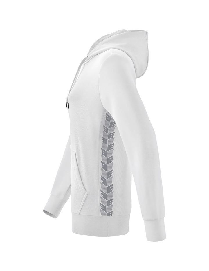 Erima Essential Team Hoody - white/monument grey