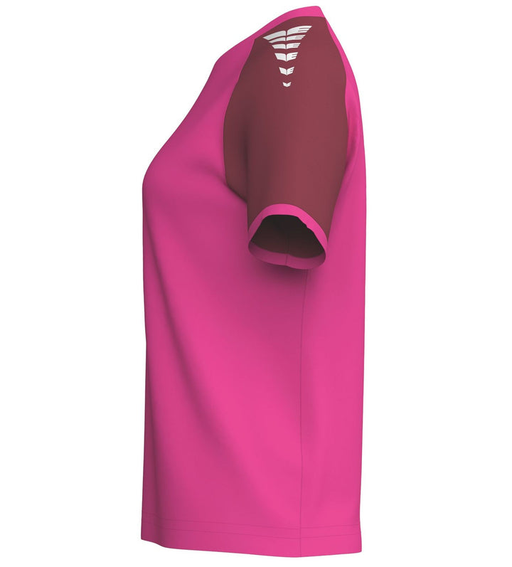 Erima Wings Jersey Shortsleeve - pink glo/bordeaux