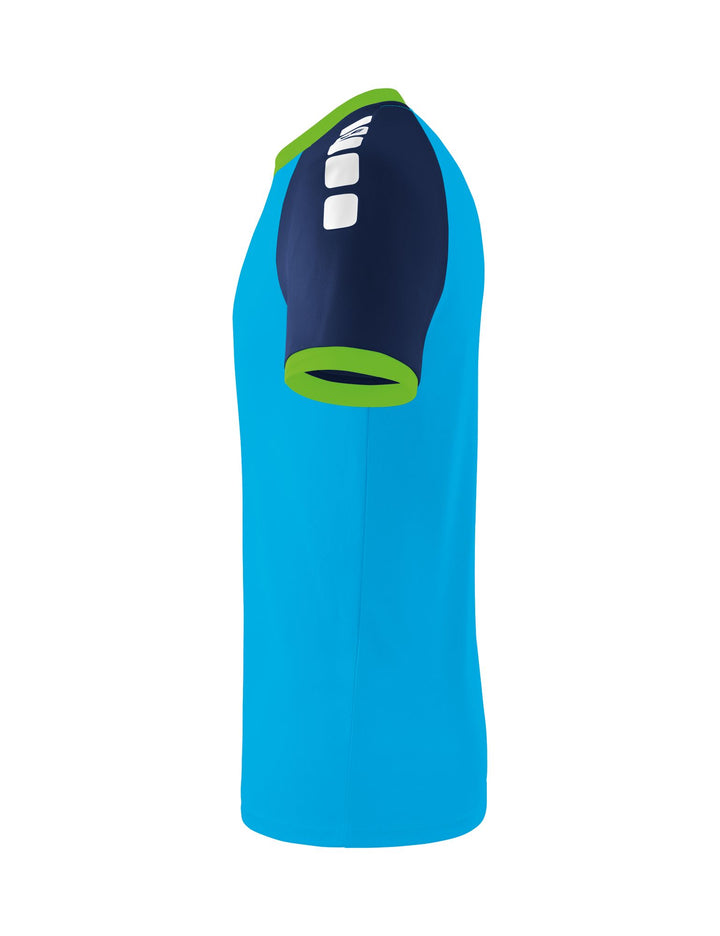 Erima Zenari 3.0 Jersey Shortsleeve - curacao/new navy/green gecko
