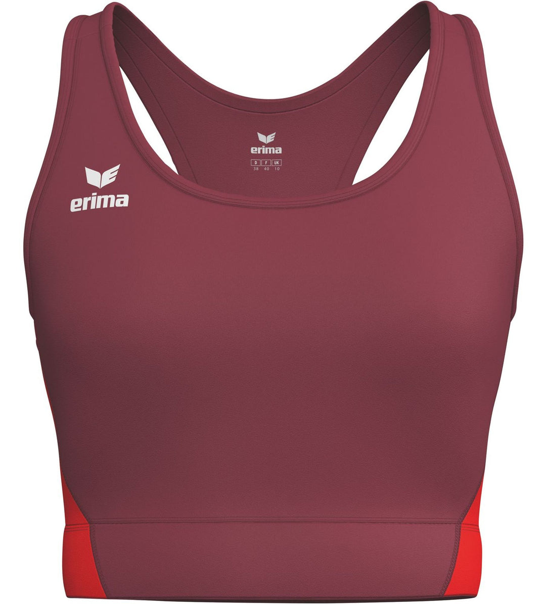 Erima T&amp;F Bra - bordeaux/red